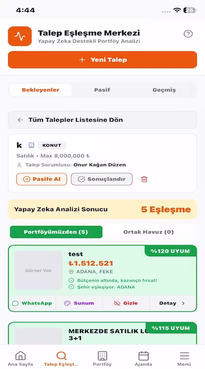 PortföyümCepte Mobil Uygulama